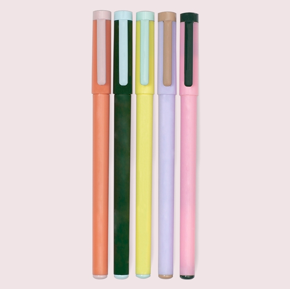 Kate Spade Color-Block Fine Tip Pen Set NWT - Picture 2 of 4